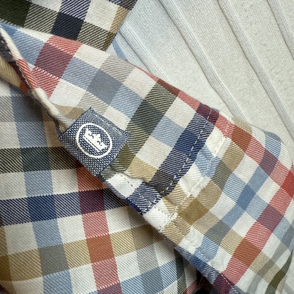 Peter‎ Millar Button Down Shirt Mens XL  Multi Gingham Check Lightweight Checked - Picture 8 of 9